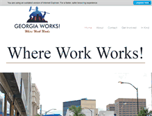 Tablet Screenshot of georgiaworks.net